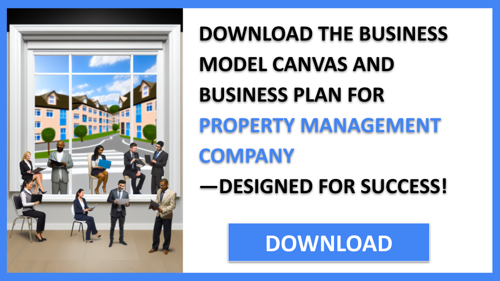 Business Plan Example for Property Management Company - Property Management Company Business Model Canvas- CTA2
