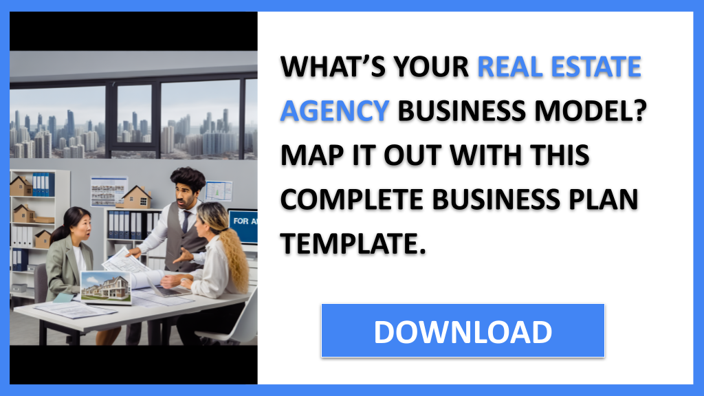 Business Plan Example for Real Estate Agency - Real Estate Agency Business Model Canvas- CTA1