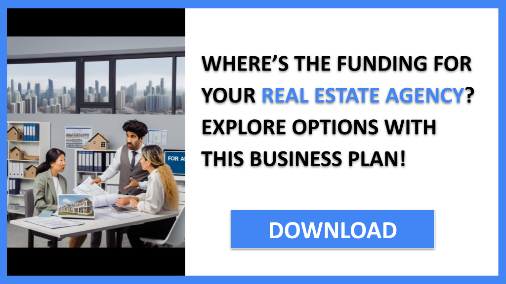Business Plan Example for Real Estate Agency - Real Estate Agency Funding Options- CTA1