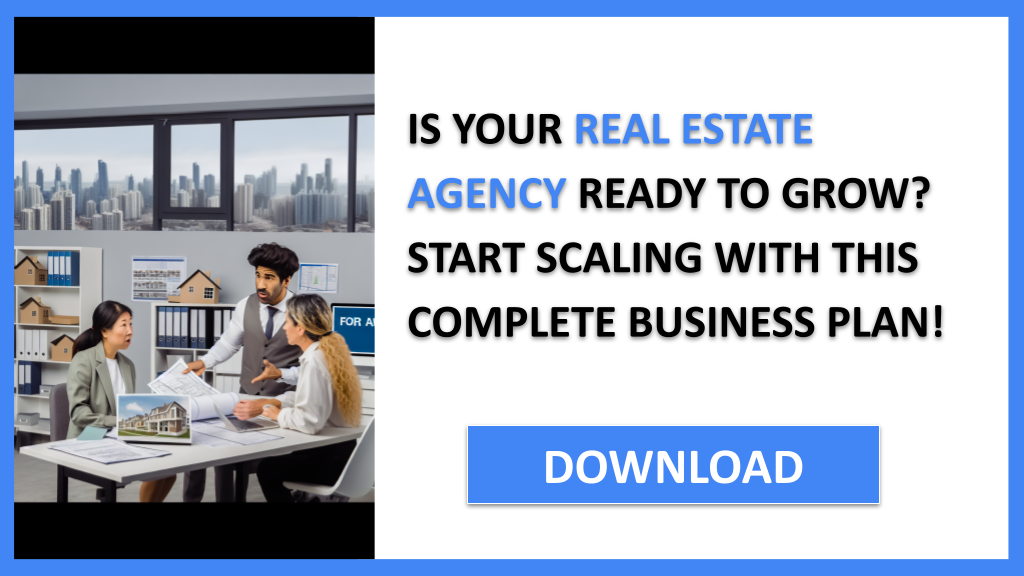 Business Plan Example for Real Estate Agency - Real Estate Agency Growth Strategy- CTA1