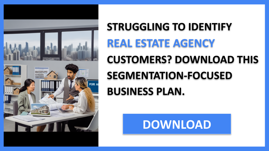 Business Plan Example for Real Estate Agency - Real Estate Agency Customer Segments- CTA1