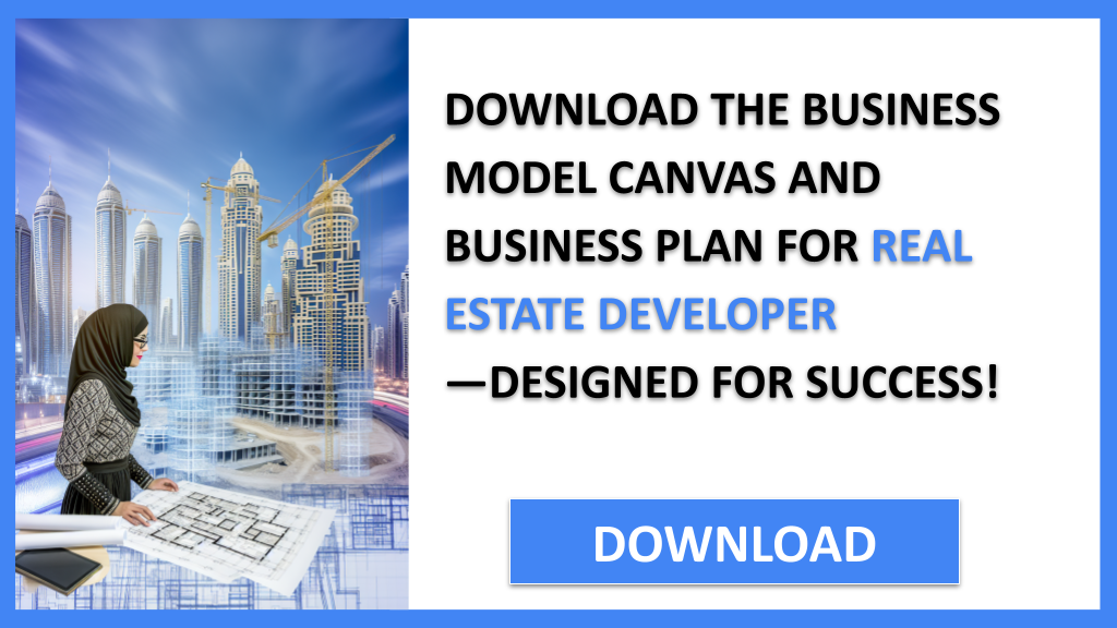 Business Plan Example for Real Estate Developer - Real Estate Developer Business Model Canvas- CTA2
