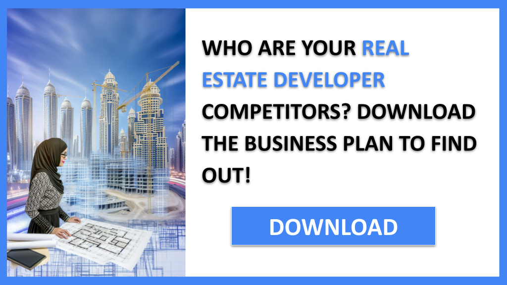 Business Plan Example for Real Estate Developer - Real Estate Developer Competition Study- CTA1
