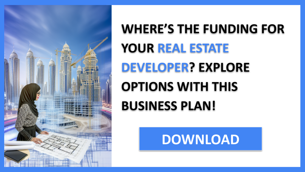 Business Plan Example for Real Estate Developer - Real Estate Developer Funding Options- CTA1