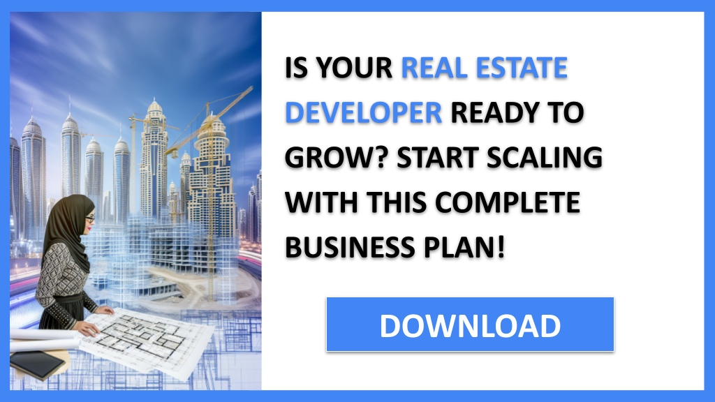 Business Plan Example for Real Estate Developer - Real Estate Developer Growth Strategy- CTA1