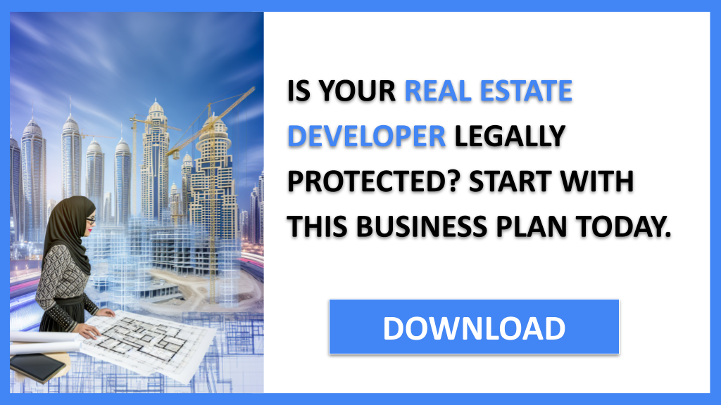 Business Plan Example for Real Estate Developer - Real Estate Developer Legal Considerations- CTA1