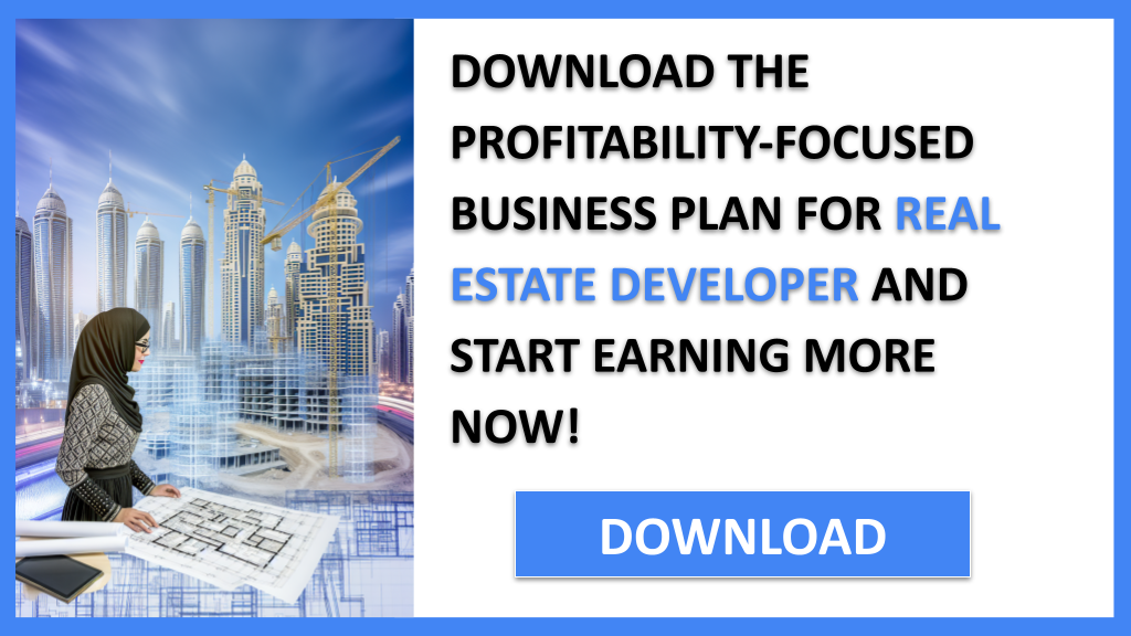 Business Plan Example for Real Estate Developer - Real Estate Developer Profitability- CTA3