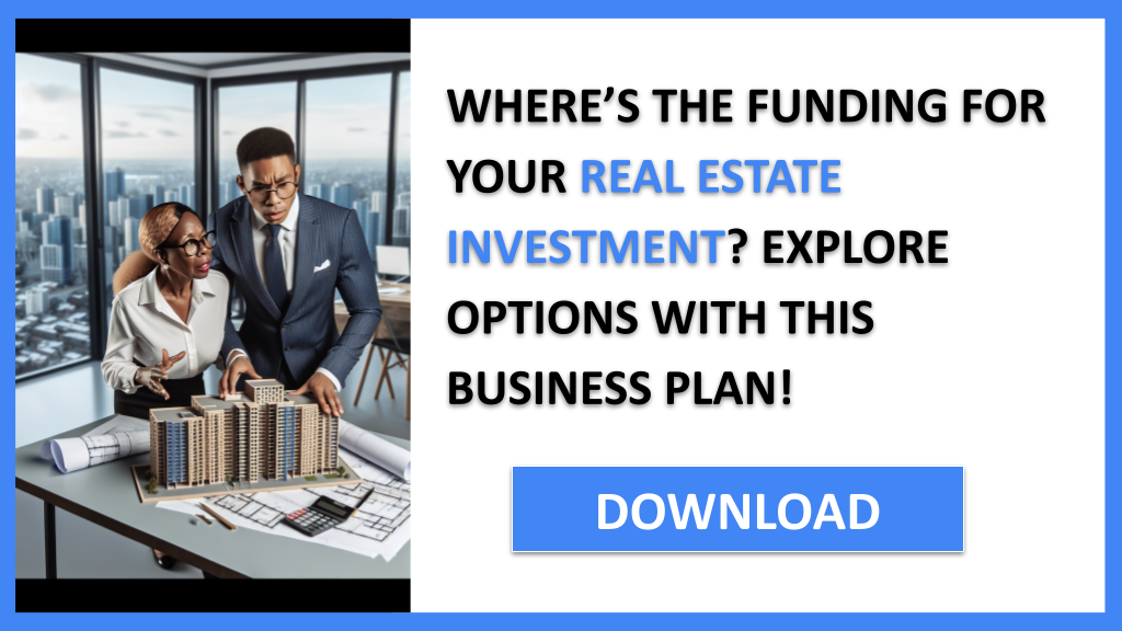Business Plan Example for Real Estate Investment - Real Estate Investment Funding Options- CTA1