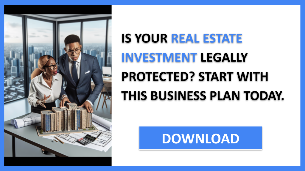 Business Plan Example for Real Estate Investment - Real Estate Investment Legal Considerations- CTA1