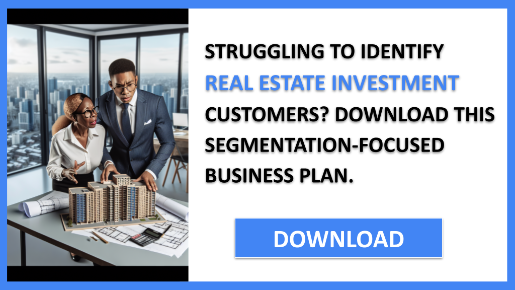 Business Plan Example for Real Estate Investment - Real Estate Investment Customer Segments- CTA1