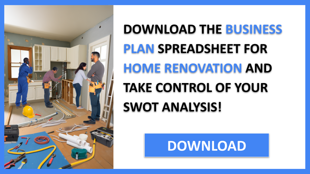 Business Plan Example for Home Renovation - Home Renovation SWOT Analysis- CTA3