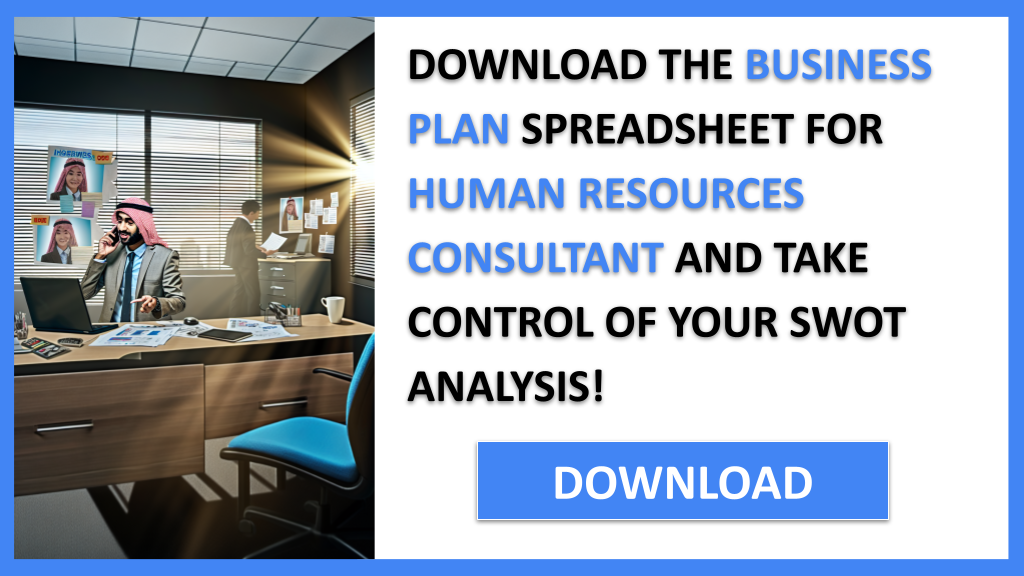 Business Plan Example for Human Resources Consultant - Human Resources Consultant SWOT Analysis- CTA3