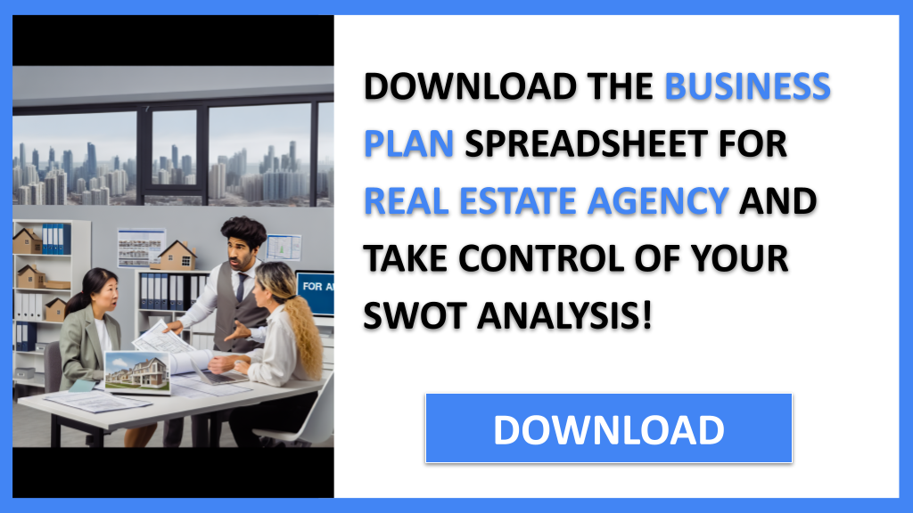 Business Plan Example for Real Estate Agency - Real Estate Agency SWOT Analysis- CTA3