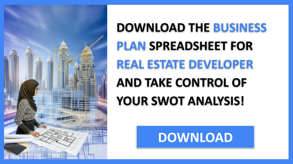 Business Plan Example for Real Estate Developer - Real Estate Developer SWOT Analysis- CTA3