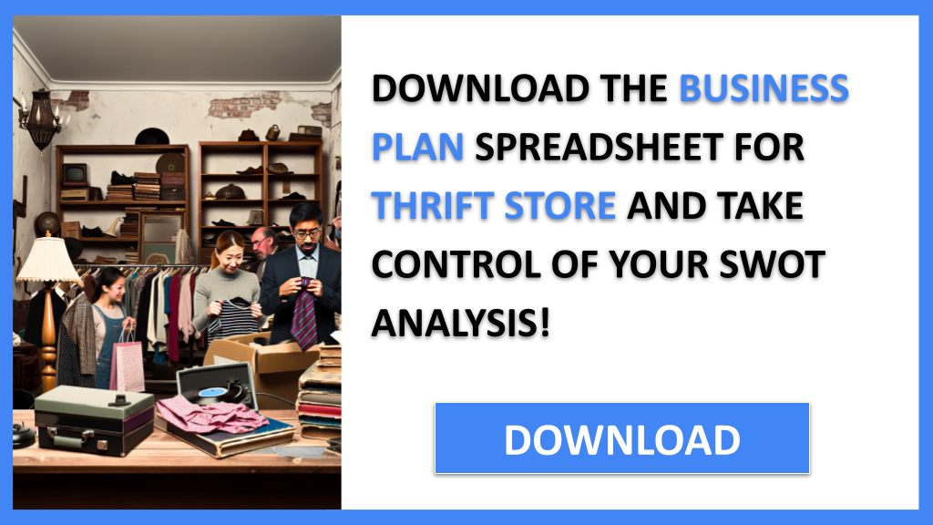 Business Plan Example for Thrift Store - Thrift Store SWOT Analysis- CTA3