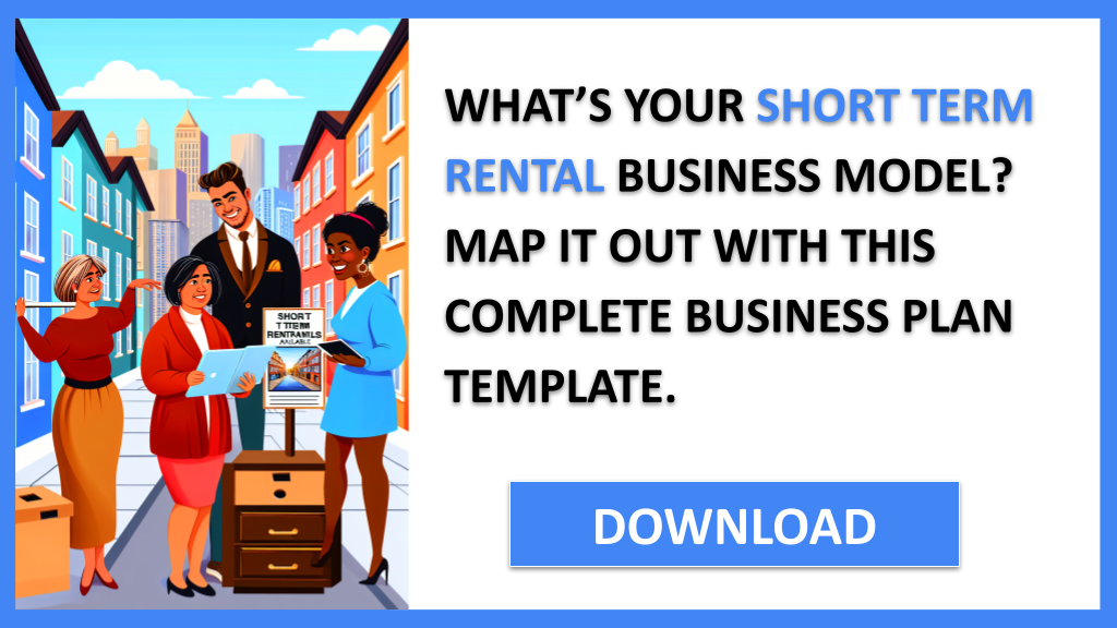 Business Plan Example for Short Term Rental - Short Term Rental Business Model Canvas- CTA1