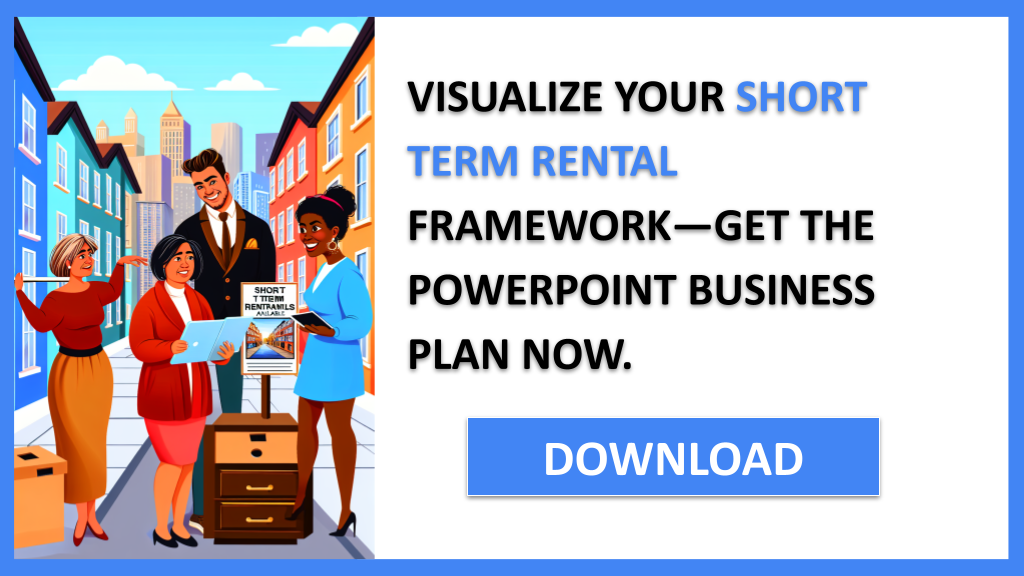Business Plan Example for Short Term Rental - Short Term Rental Business Model Canvas- CTA3