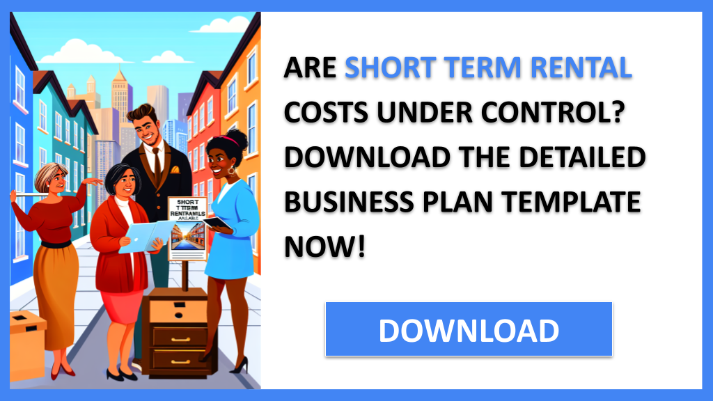 Business Plan Example for Short Term Rental - Short Term Rental Costs- CTA1