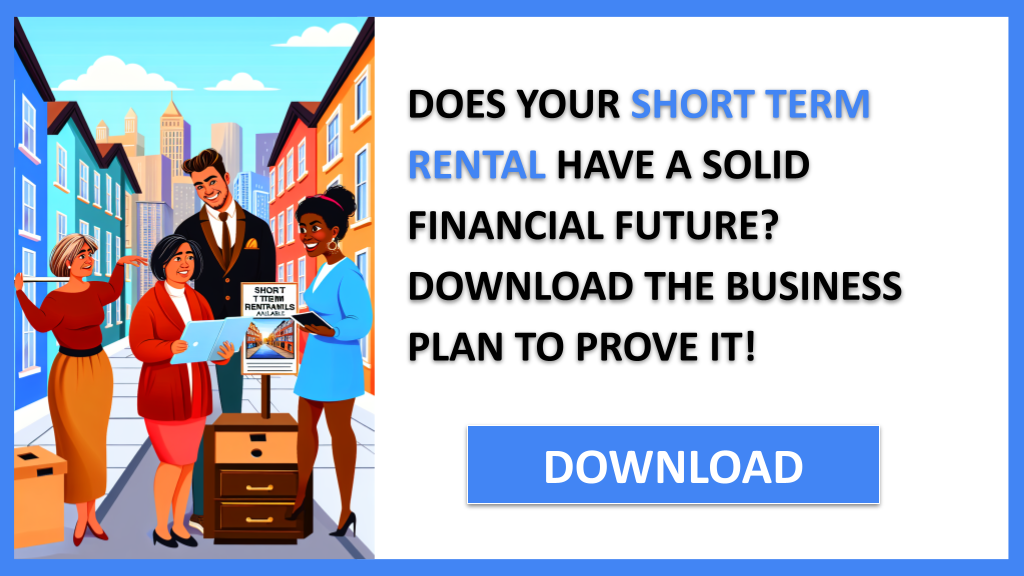 Business Plan Example for Short Term Rental - Short Term Rental Financial Plan- CTA1