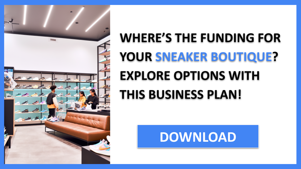 Business Plan Example for Sneaker Boutique - Sneaker Boutique Funding Options- CTA1