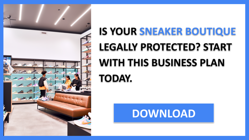 Business Plan Example for Sneaker Boutique - Sneaker Boutique Legal Considerations- CTA1