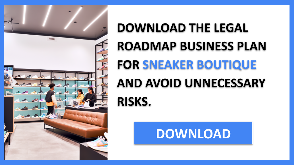 Business Plan Example for Sneaker Boutique - Sneaker Boutique Legal Considerations- CTA2