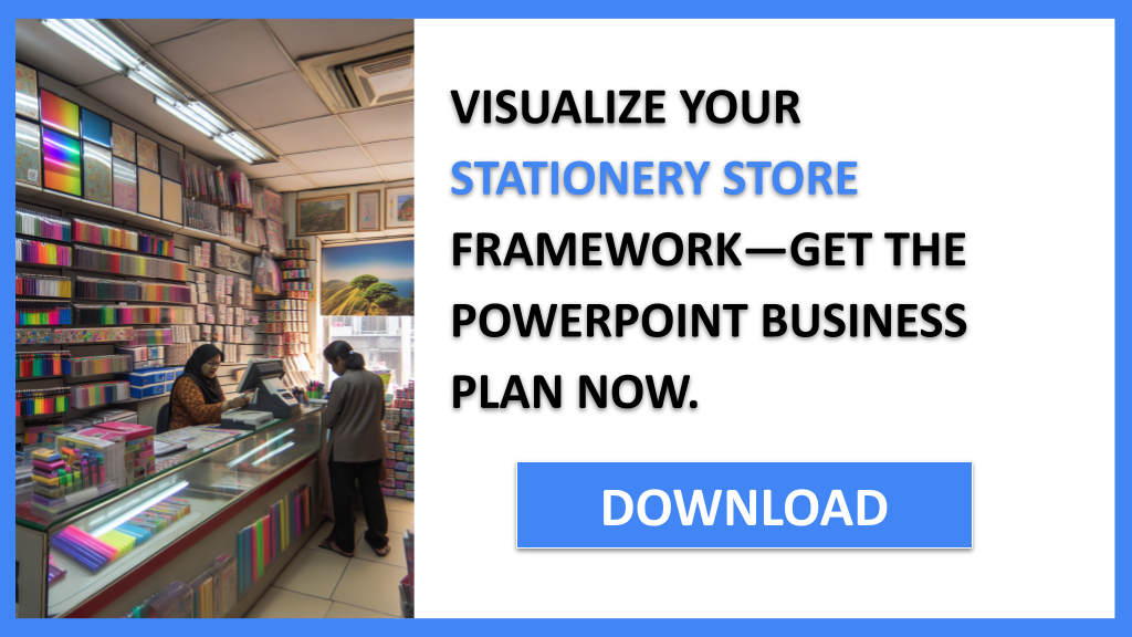 Business Plan Example for Stationery Store - Stationery Store Business Model Canvas- CTA3