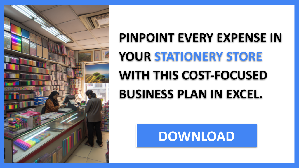 Business Plan Example for Stationery Store - Stationery Store Costs- CTA2