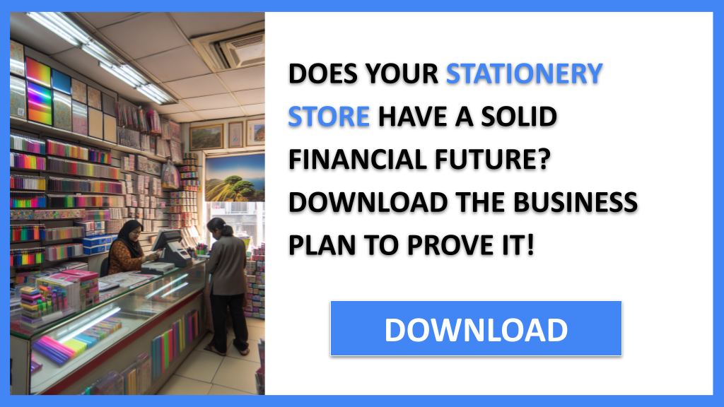 Business Plan Example for Stationery Store - Stationery Store Financial Plan- CTA1