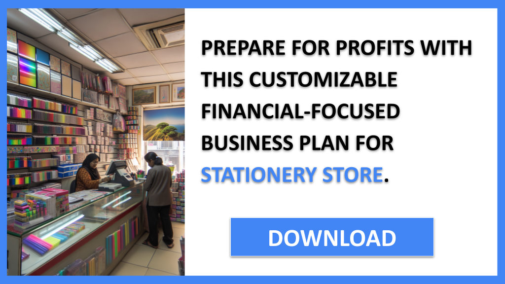 Business Plan Example for Stationery Store - Stationery Store Financial Plan- CTA3