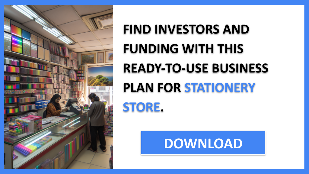 Business Plan Example for Stationery Store - Stationery Store Funding Options- CTA3