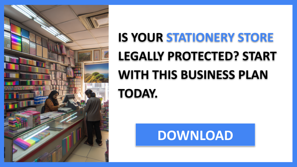 Business Plan Example for Stationery Store - Stationery Store Legal Considerations- CTA1