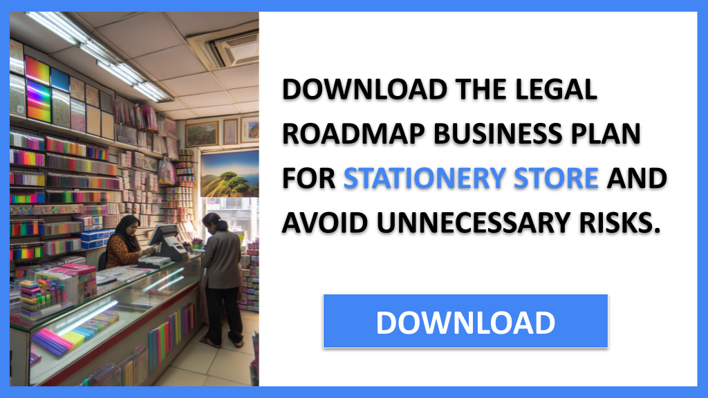 Business Plan Example for Stationery Store - Stationery Store Legal Considerations- CTA2