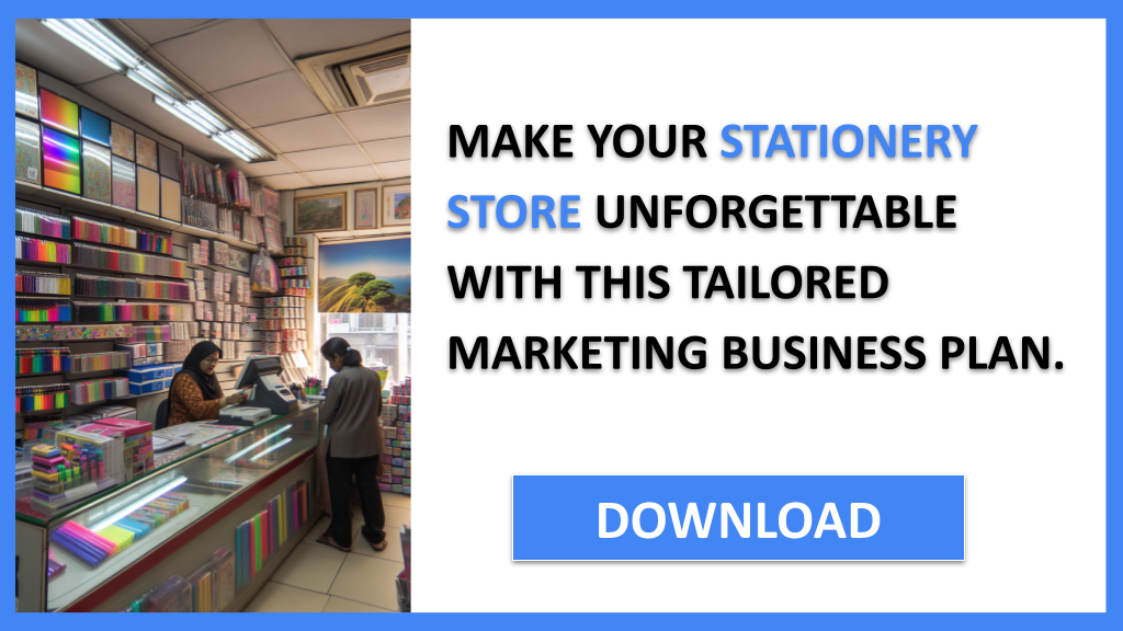 Business Plan Example for Stationery Store - Stationery Store Marketing Plan- CTA3