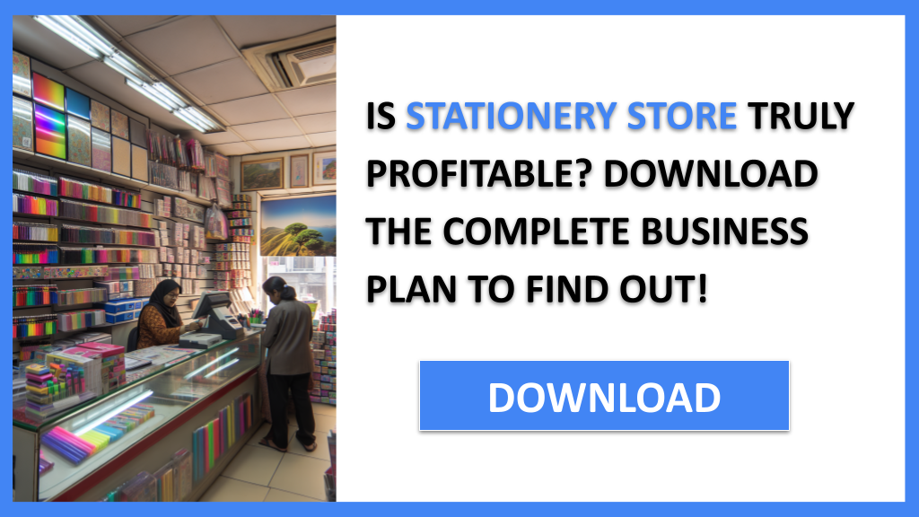 Business Plan Example for Stationery Store - Stationery Store Profitability- CTA1