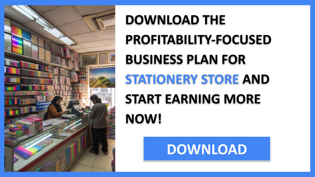 Business Plan Example for Stationery Store - Stationery Store Profitability- CTA3