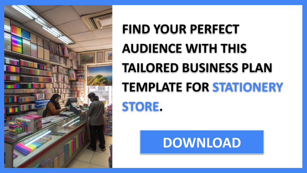 Business Plan Example for Stationery Store - Stationery Store Customer Segments- CTA2