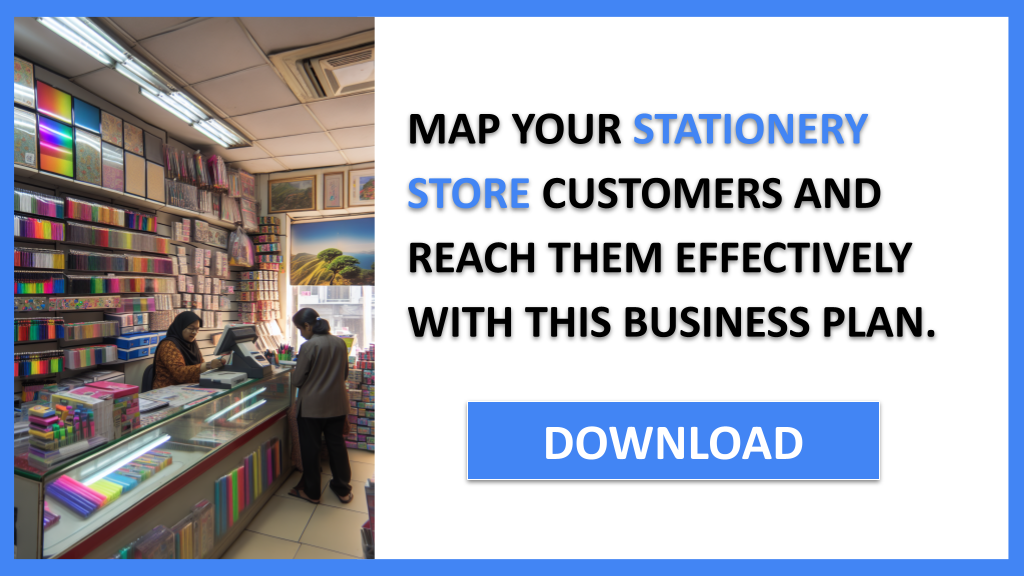 Business Plan Example for Stationery Store - Stationery Store Customer Segments- CTA3
