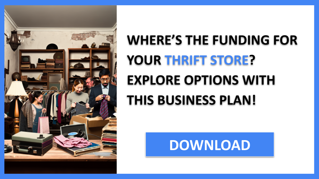 Business Plan Example for Thrift Store - Thrift Store Funding Options- CTA1