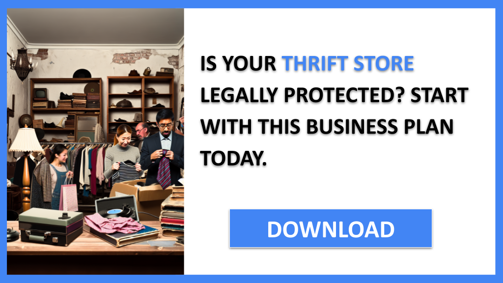 Business Plan Example for Thrift Store - Thrift Store Legal Considerations- CTA1