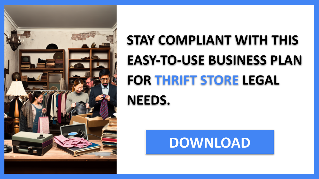 Business Plan Example for Thrift Store - Thrift Store Legal Considerations- CTA3