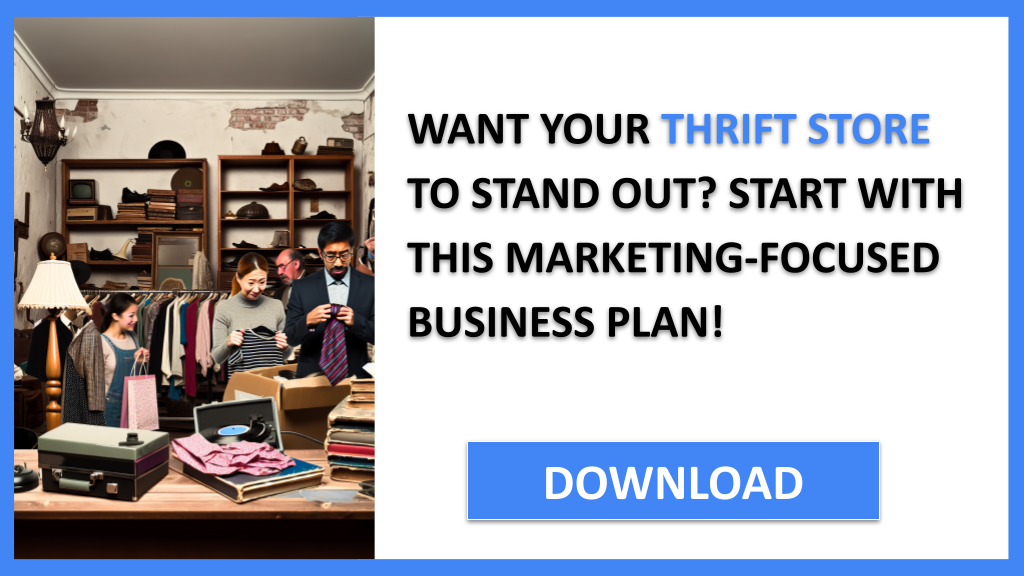 Business Plan Example for Thrift Store - Thrift Store Marketing Plan- CTA1
