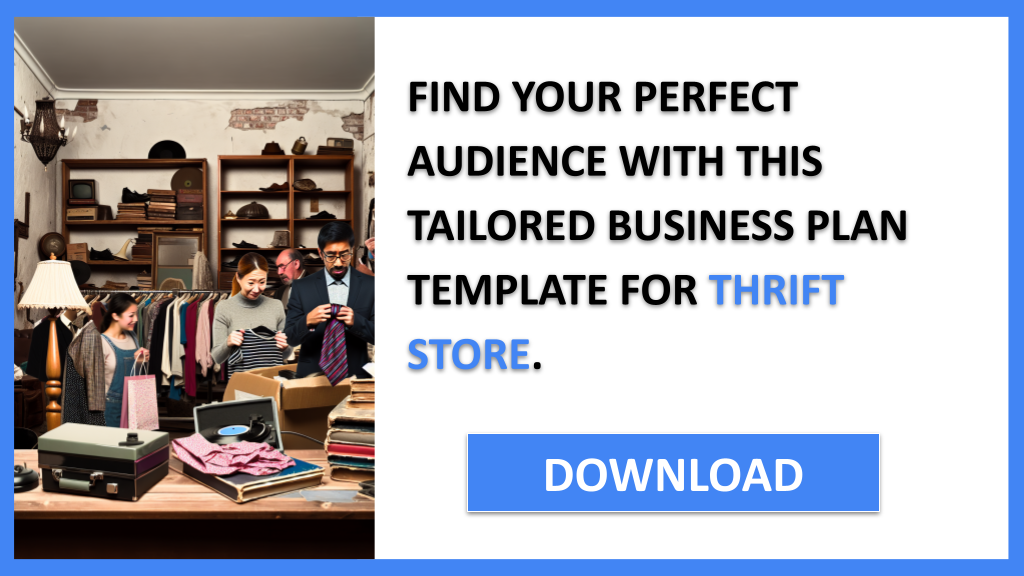 Business Plan Example for Thrift Store - Thrift Store Customer Segments- CTA2