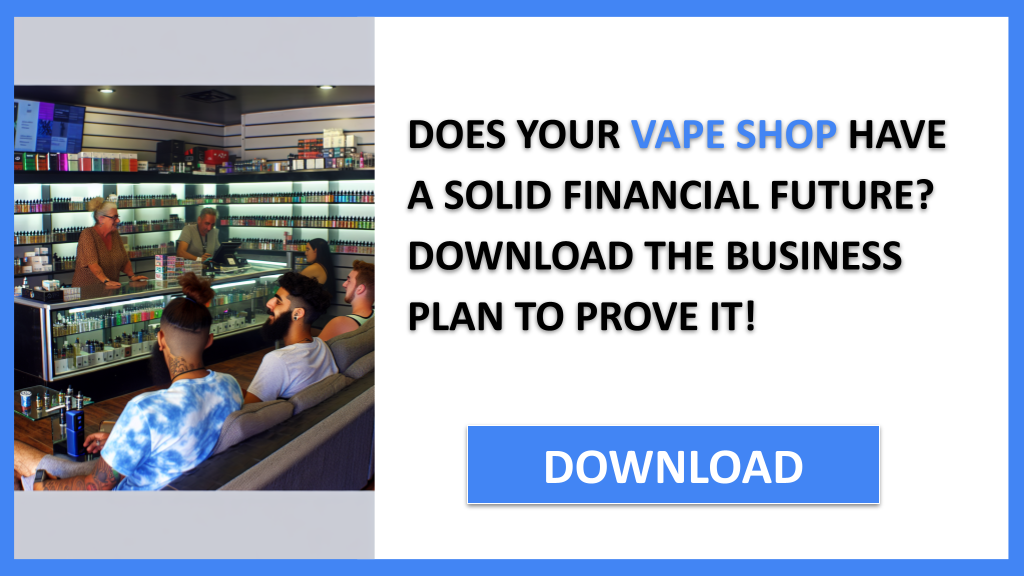 Business Plan Example for Vape Shop - Vape Shop Financial Plan- CTA1