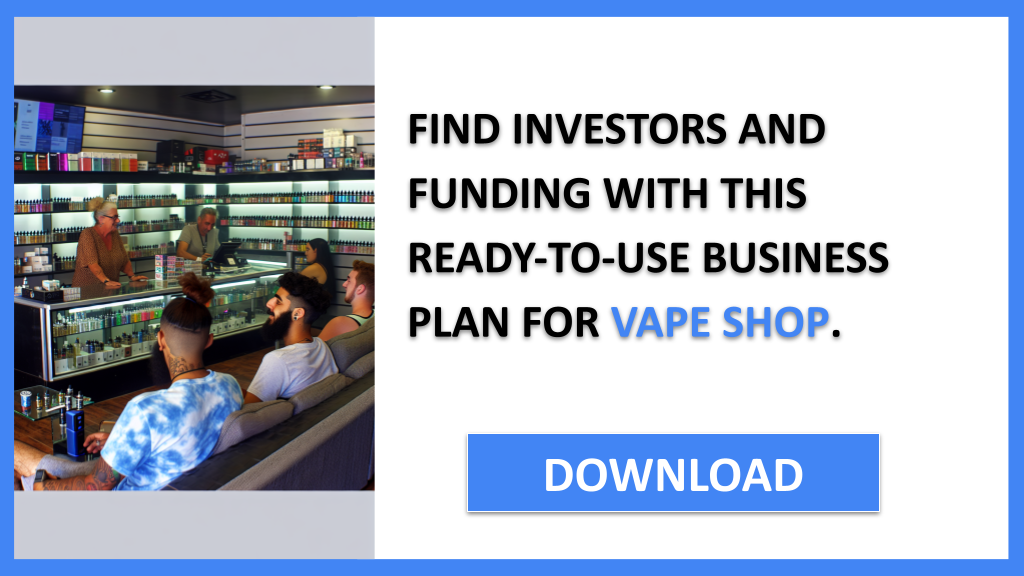 Business Plan Example for Vape Shop - Vape Shop Funding Options- CTA3