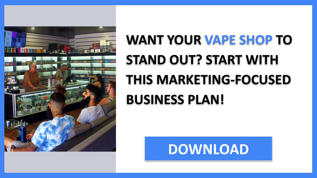 Business Plan Example for Vape Shop - Vape Shop Marketing Plan- CTA1