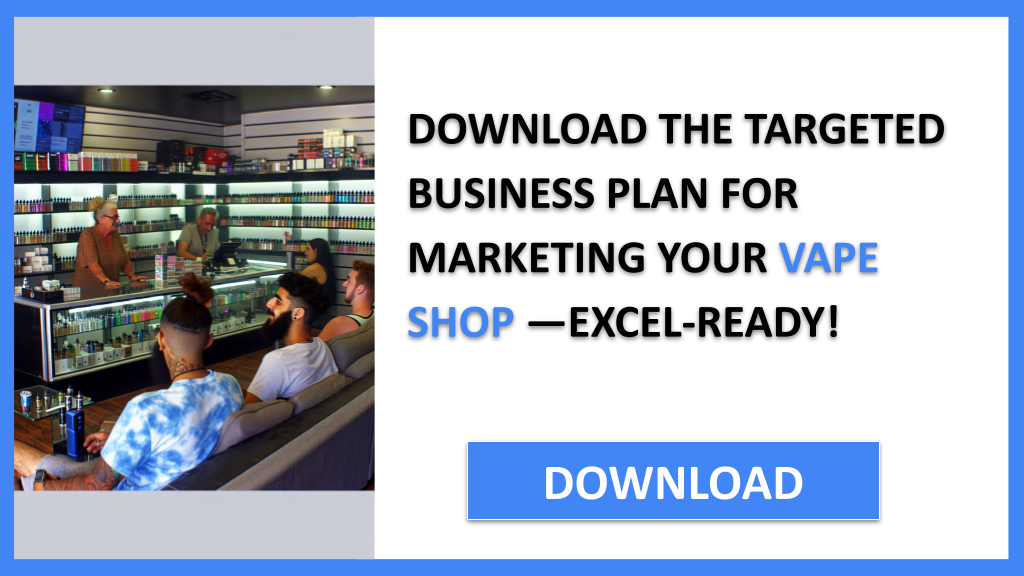 Business Plan Example for Vape Shop - Vape Shop Marketing Plan- CTA2