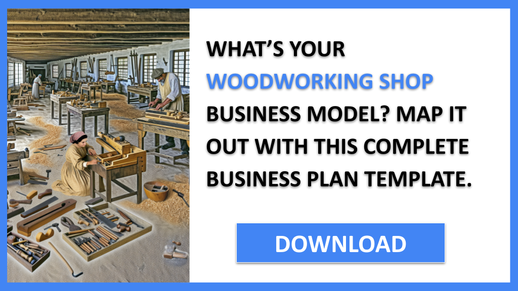 Business Plan Example for Woodworking Shop - Woodworking Shop Business Model Canvas- CTA1