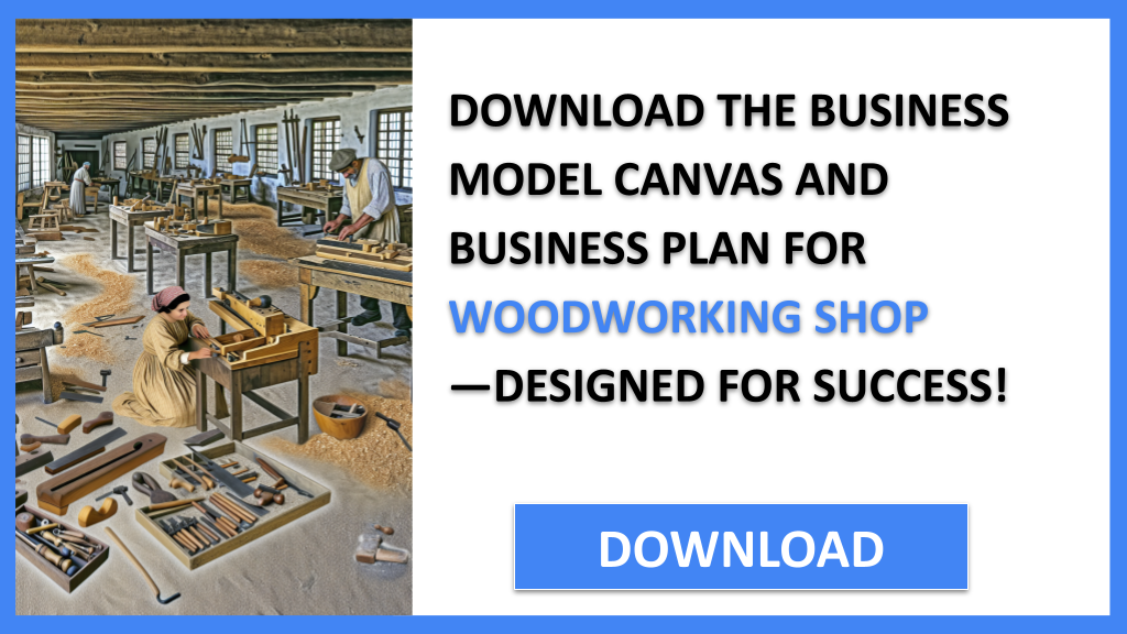 Business Plan Example for Woodworking Shop - Woodworking Shop Business Model Canvas- CTA2