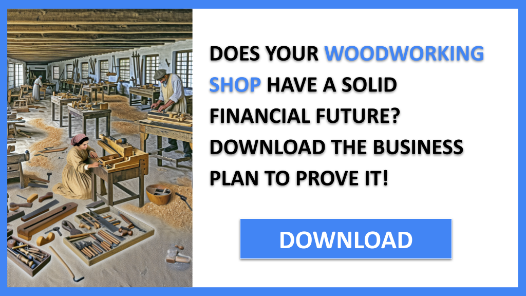 Business Plan Example for Woodworking Shop - Woodworking Shop Financial Plan- CTA1